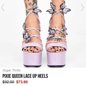 Pixie Queen Lace Up Heels 🧚‍♀️